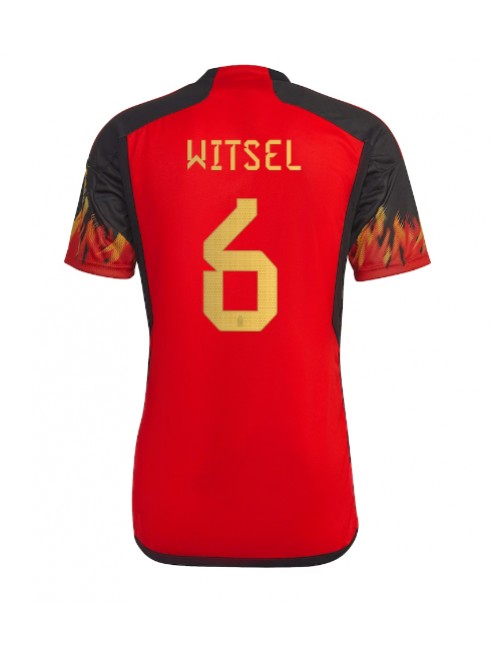 Moški Nogometna dresi replika Belgija Axel Witsel #6 Domači SP 2022 Kratek rokav